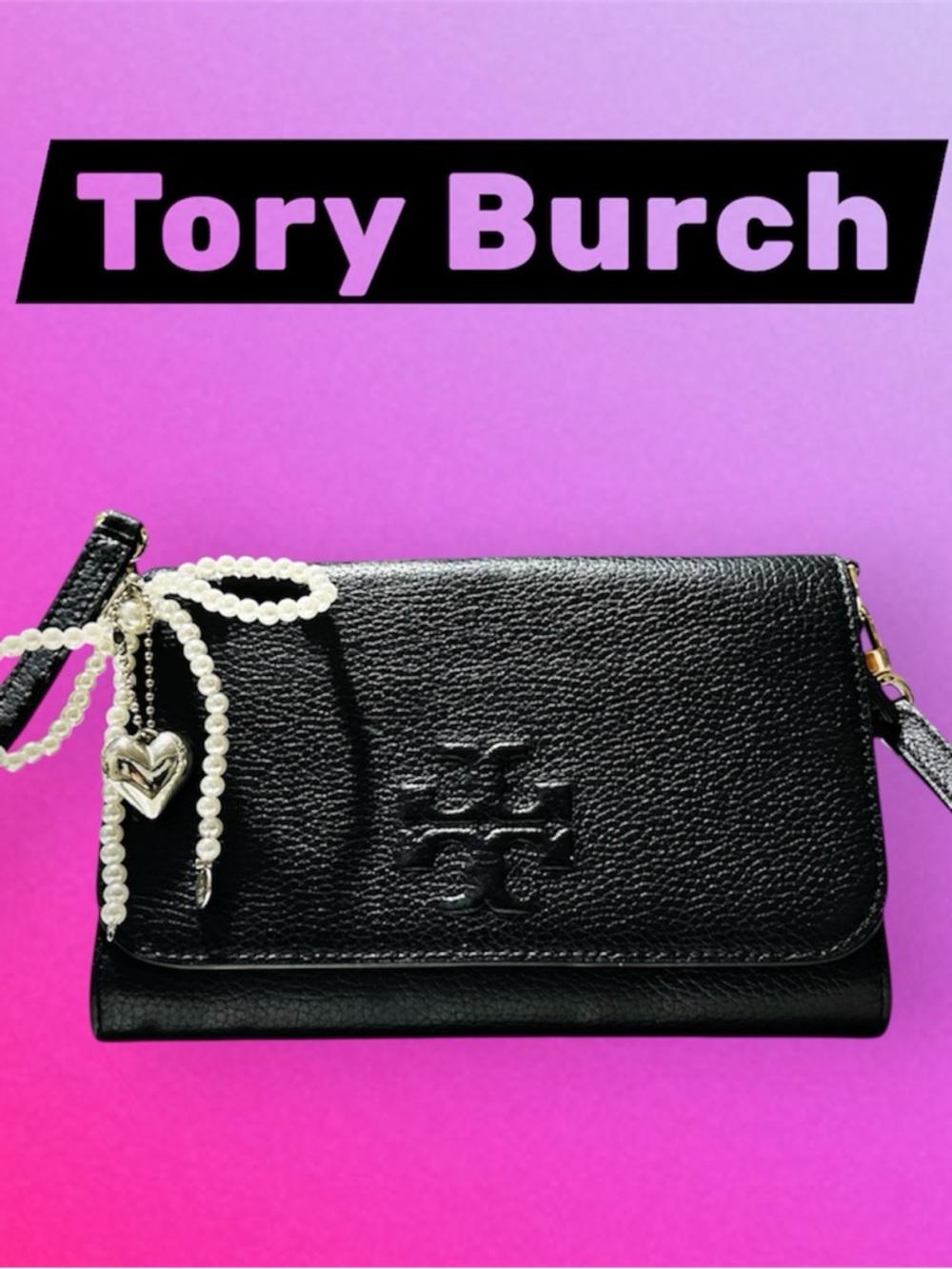 Tory Burch Elegant Black Leather Crossbody Bag - Picture 4 of 17